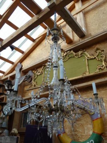 Lustr skleněný 5xramenný  Lustr skleněný 5xramenný