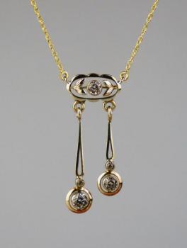 Postsecesní kolier se safíry Postsecesní kolier se safíry