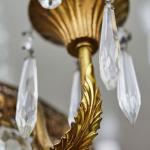 Křišťálový lustr v klasicistním stylu, 13 žárovek Křišťálový lustr v klasicistním stylu, 13 žárovek