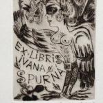 Olga Čechová - Čtyři ex libris, Rybář Olga Čechová - Čtyři ex libris, Rybář