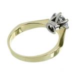 Zlatý prsten s briliantem Zlatý prsten s briliantem