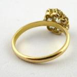 Zlat prsten s 8 diamanty 1,25 ct - Kytika