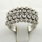 Prsten s 43 prodnmi diamanty - 1,05 ct