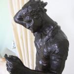 Pochmurný myslitel. Bronzová socha