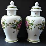 Párové vázy s víèky - Unterweissbach