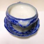 Porcelánová miska s modrým tiskem pod glazurou