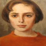 Benedík Karel : Portrét dívky, dat. 1958