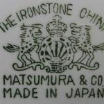 Talíř mělký, zn. Matsumura & Co (Japonsko) 6 ks
