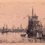 Robert Mols - Antwerpský pøístav. 19. století 