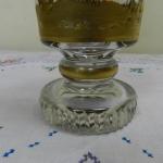 Zlacený sklenìný pohár s váleèníky