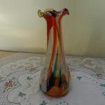Sklenìná barevná váza