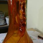 Oranžová Váza z ambrového ska