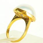 Zlatý prsten s perlou-prodáno
