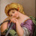 Portrét ženy s kotvou