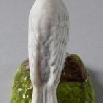 Bl ptek se lutou korunkou - porcelnov minia