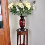 Broušená váza z přejímaného křišťálu výška 32 cm