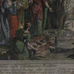Barokní grafika, kolorovaný mìdiryt 