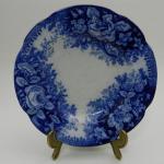 Dekorační modrý talíř  - A. Nowotny, Altrohlau 