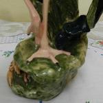 Malovaná keramická soška èápa 