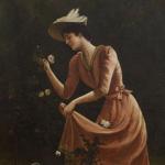 Dívka s rùží, Francie 1890