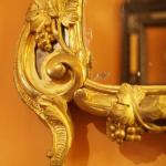 Zrcadlo, dřevo zlacené, Itálie 1750