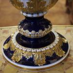 Kobaltová váza s dekorem hadù, porcelán zlacený, znaèeno Míšeò 1890