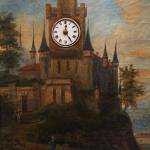 Nástìnné obrazové hodiny, Rakousko 1850