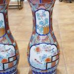 Malované porcelánové párové vázy, Èína 1900