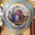 Porcelánová váza s vedutou, Hutschenreuther 1900