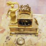 zlacený bronz, emailový ciferník, pùlový stroj, Francie 1850