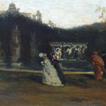 olej na pltn, rmovno, Francie 1890