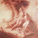 kopie z roku 1800, podle Jean-Antoine Watteaua (1684 - 1721), Francie