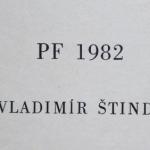 Vladimír Komárek - PF 1982, Exlibris Johan Souvere
