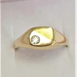 Pánský zlatý prsten  14 karátù
