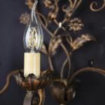 Párové nástìnné lampy s florálním zdobením