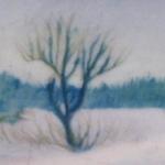 Oválná malá mistièka se zimní krajinou - Rosenthal