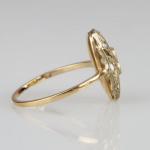 Zlatý prsten s diamanty 