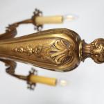 Párové starožitné lustry Mazarin Bronzové