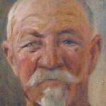 Otakar Sedloň- Portrét staršího muže s bradkou