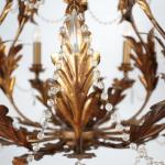 Florentský lustr s křišťálovými ověsy
