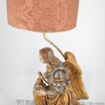 Velká starožitná lampa Anděl