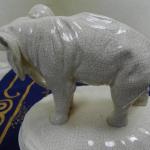 Figurální dóza, slon - Royal Dux, Czechoslovakia
