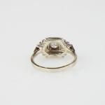 Zlat art deco prsten s diamanty