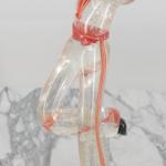 Sklenn sochy hudebnk Murano glass v 38 cm