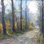 J. Rombald - Podzimn nlada na cest lesem