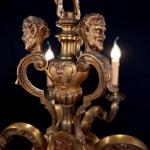 Masivn bronzov lustr Mazarin