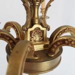 Masivn bronzov lustr Mazarin