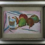 Zti s ovocem a sklenic vody, echy 1930