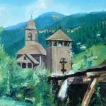 L. Makovec - Vodní mlýn a døevìný kostelík