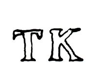 Porcelnov znaka TK - Klterec, Grfliche Thun'sche Porzellanfabrik 1830 - 1893, vtlaeno